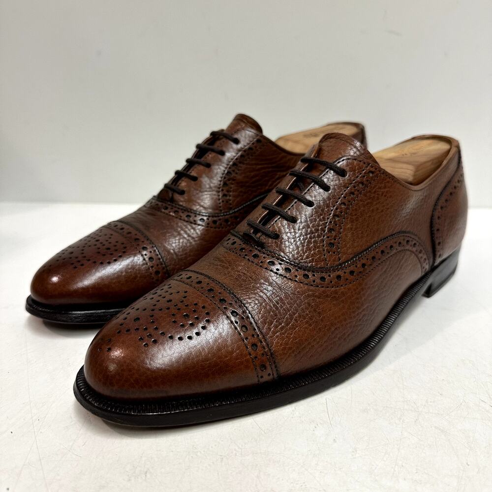 NEW HEELS Rancourt x Cole Haan Oxford Cap Toe Scotch Grain Made in Maine USA 8.5